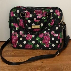Betsey Johnson floral laptop bag